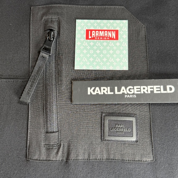 KARL LAGERFELD® PARIS  |  BLACK HOODED SWEATER  |  NEW w/ TAGS  |  MEN-L  | - Picture 14 of 16